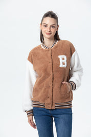 Chaqueta Mujer Bomber Camel