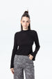 Polera Mujer Patchwork Negro