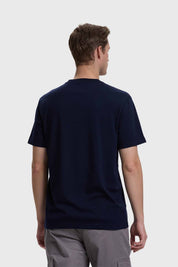 Polera Hombre Casual Básica Azul