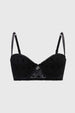 Sostén Mujer Estampado Encaje Costado Negro