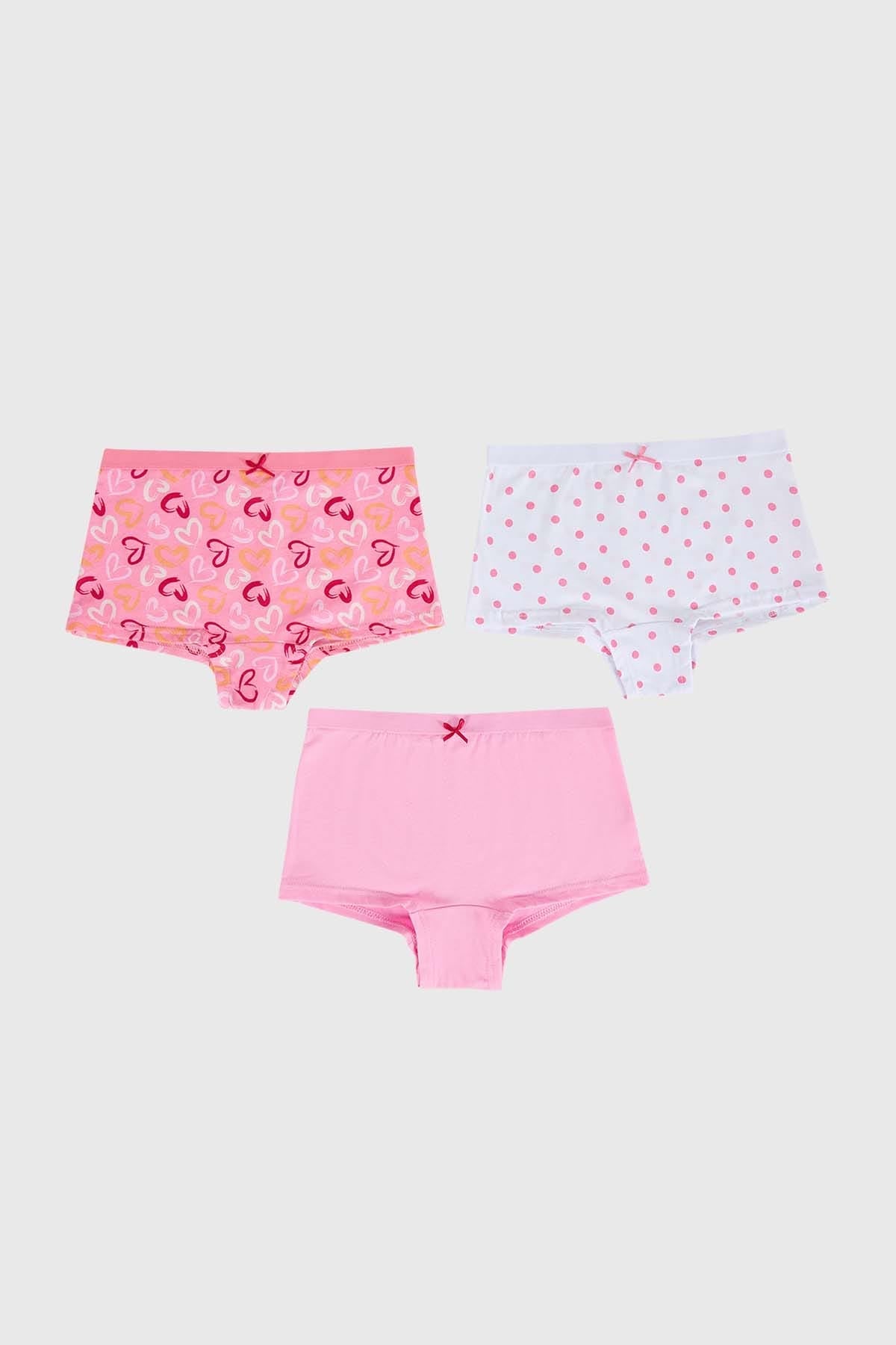 Calzón Niña Tripack Rosado