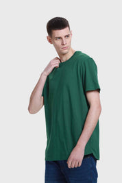 Polera Hombre Long Fit Básica Verde