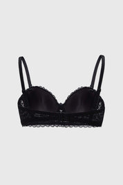 Sostén Mujer Strapless Encaje Negro