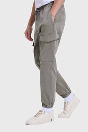 Pantalón Hombre Cargo Gabardina Verde