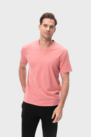 Polera Hombre Casual Básica Damasco