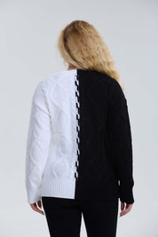 Sweater Mujer Tranzado Negro