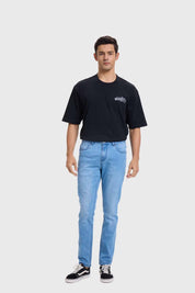 Jeans Hombre Slim Retro Wash Azul