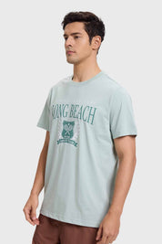 Polera Hombre Sports Basket Verde