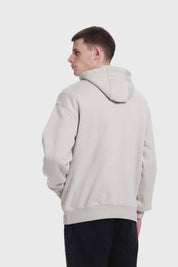 Polerón Hombre Print College Beige
