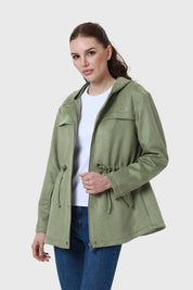 Chaqueta Mujer Gamuza Verde