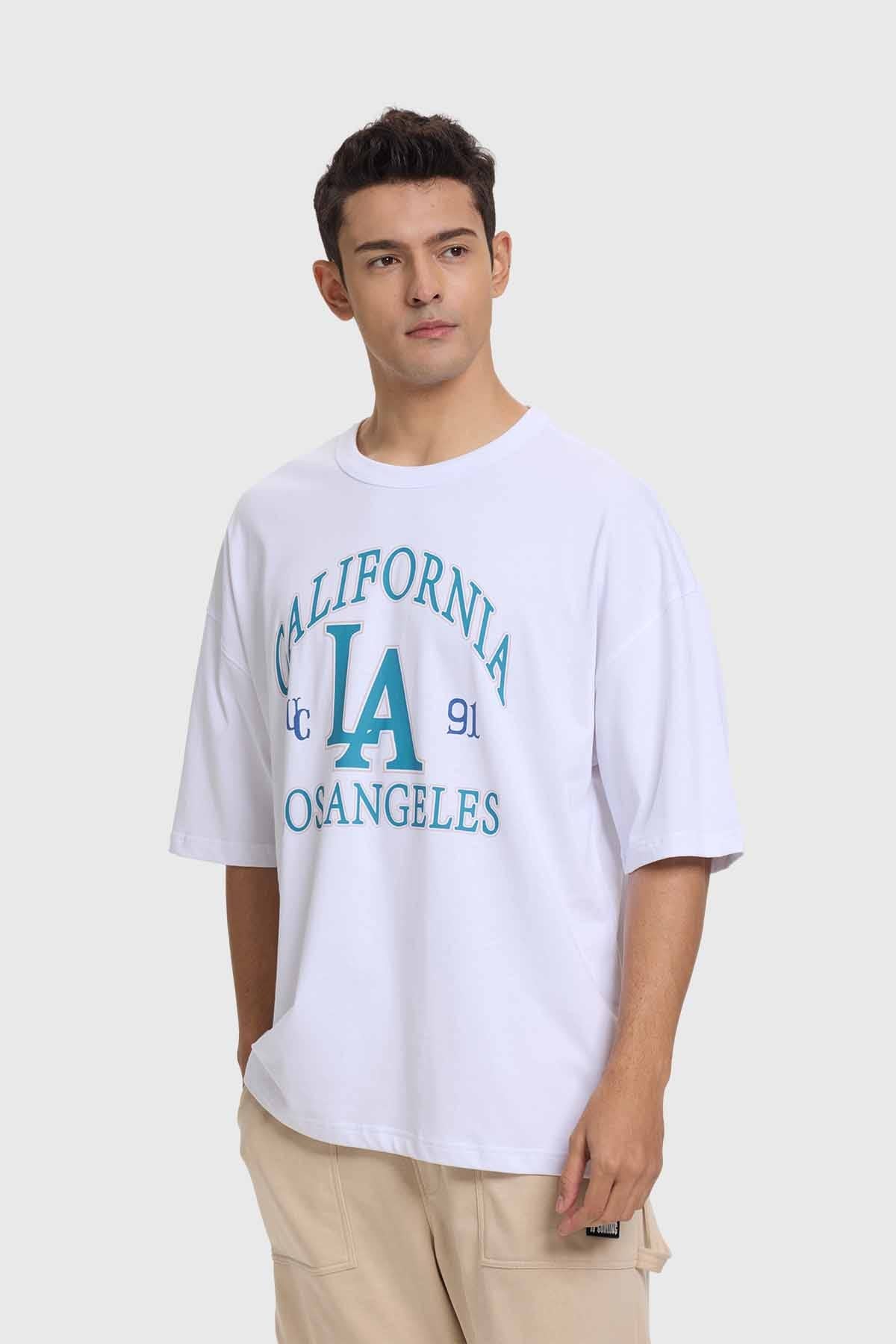 Polera Hombre College Blancoii