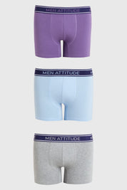 Boxer Hombre Tripack Celeste