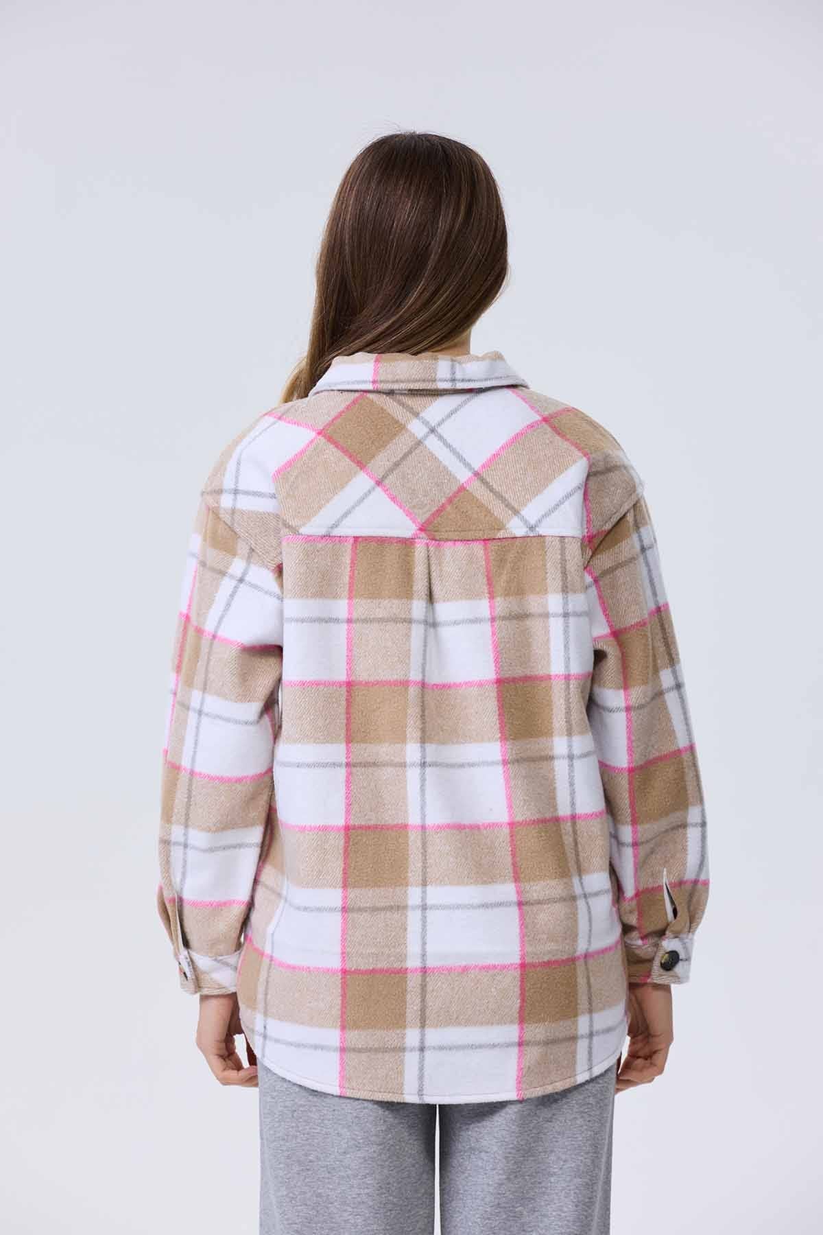 Sobrecamisa Mujer Leñadora Beige