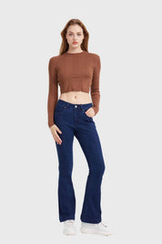 Sweater Mujer Crop Café