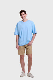 Polera Hombre Loose Fit Celeste