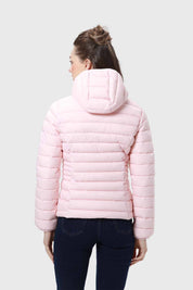 PARKA MUJER CORTA PLUMMY PALO ROSA