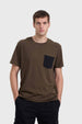 Polera Hombre Con Bolsillo Verde