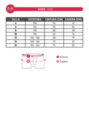 Boxer Niño Bipack Gris