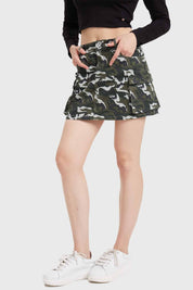 Falda Mujer Camo Verde