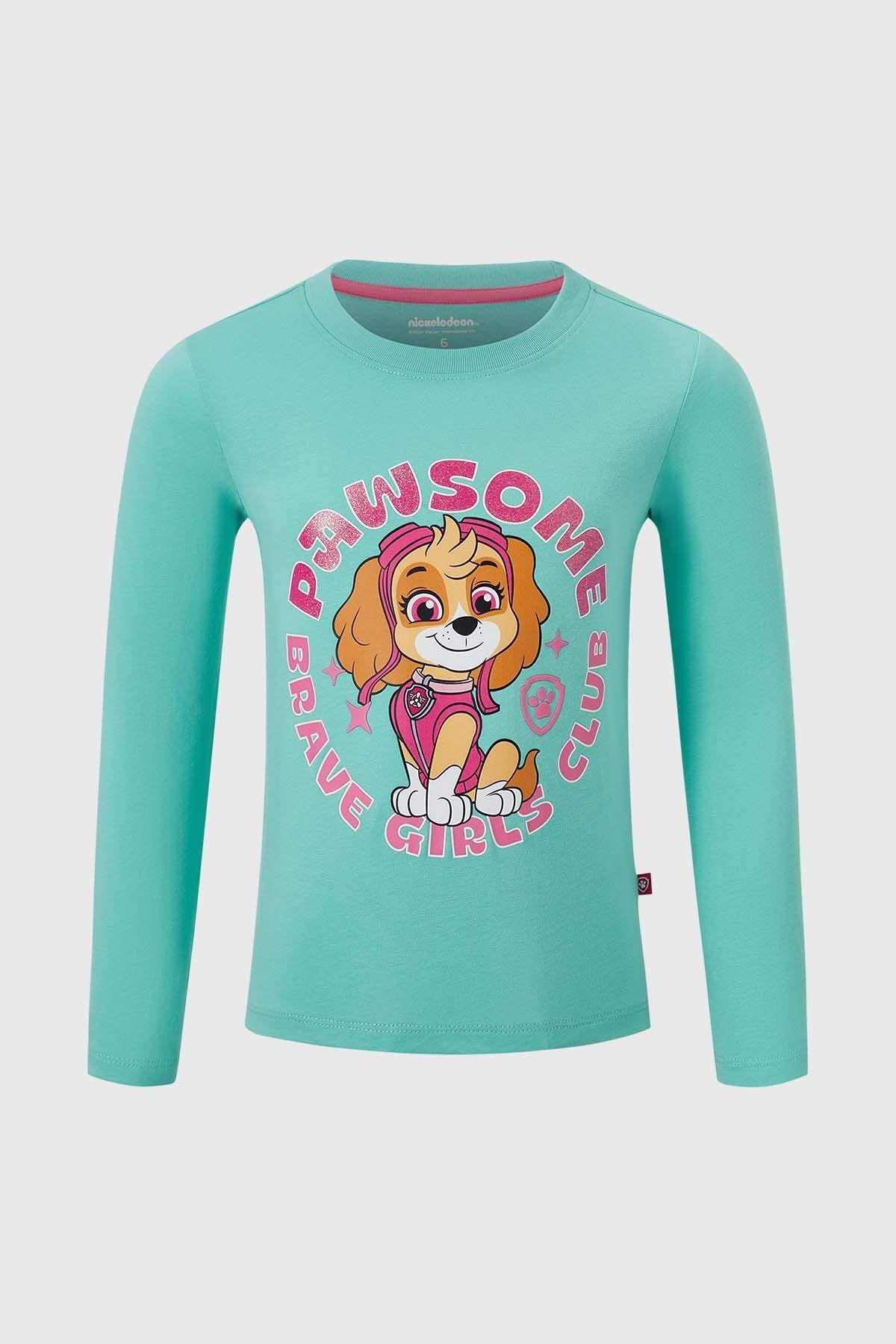 POLERA NIÑA PAW PATROL TURQUESA