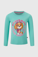 Polera Niña Paw Patrol Turquesa