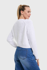Sweater Mujer Chenille Blanco