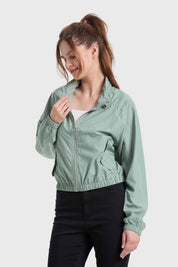 Chaqueta Mujer Cortaviento Verde