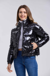 Parka Mujer Puffa Glossy Negro