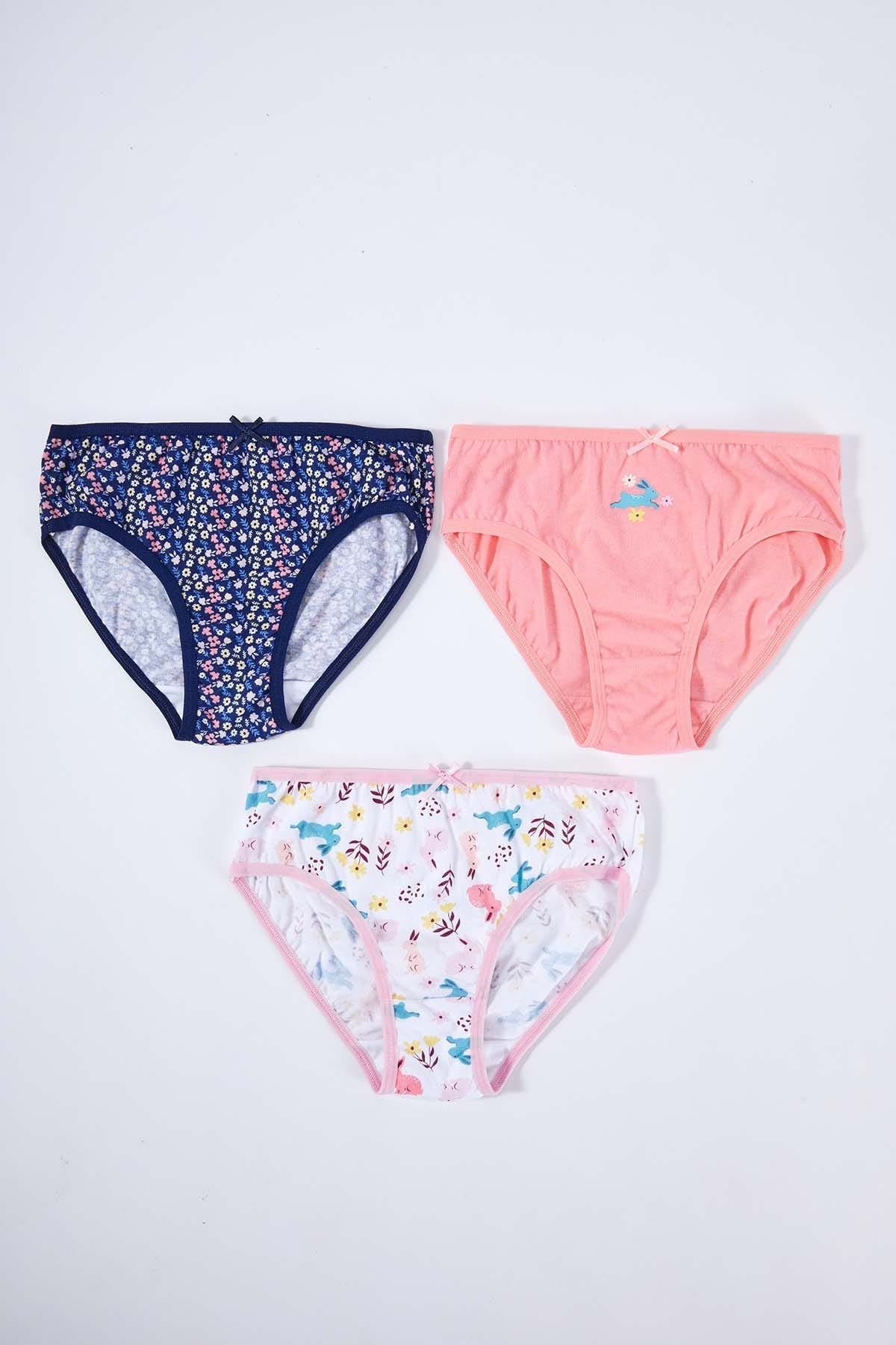 Calzón Niña Tripack Rosado