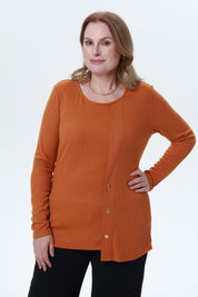 Polera Mujer Tejida Camel
