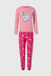 Pijama Niña Polar Rosado