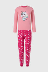 Pijama Niña Polar Rosado