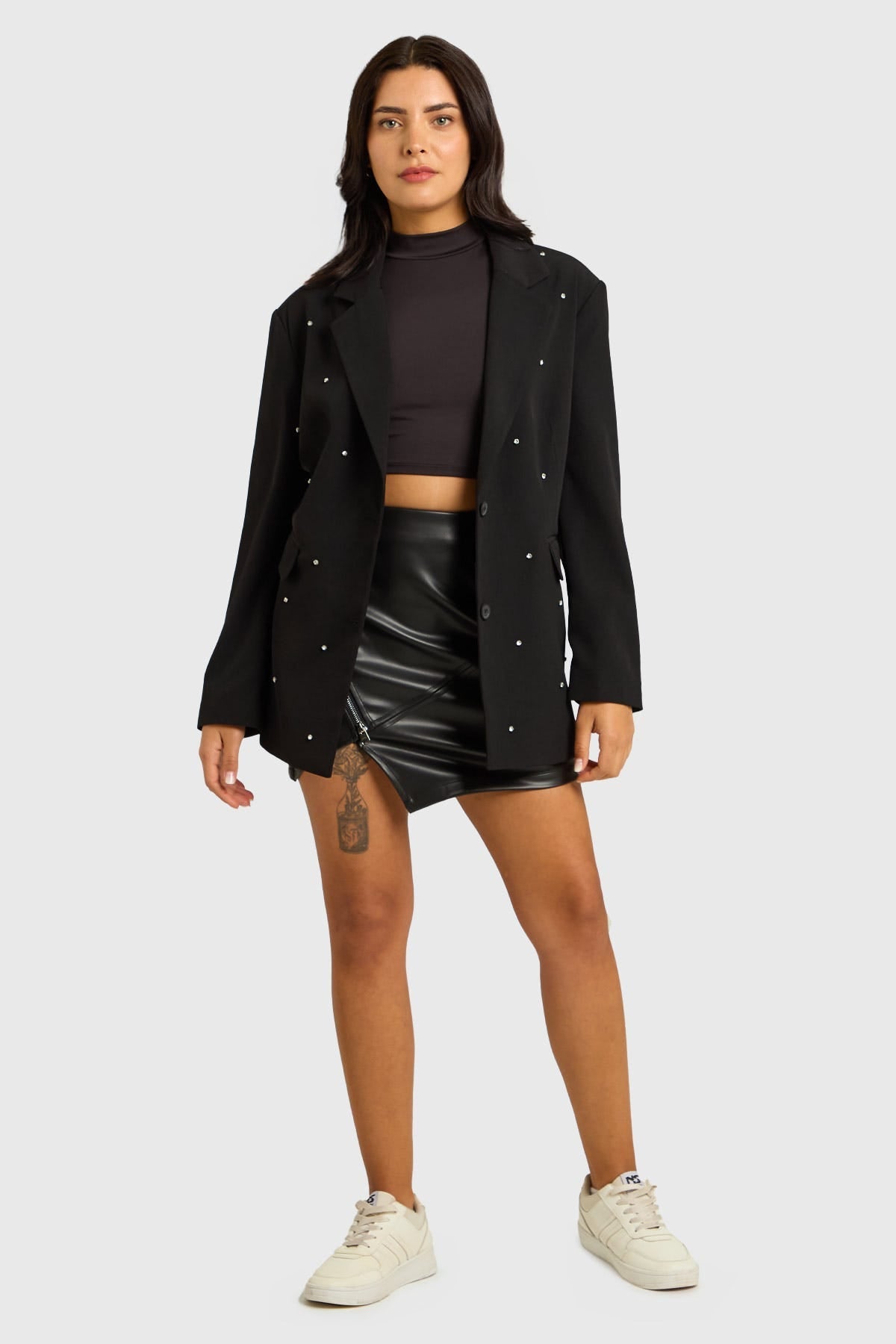 Blazer Mujer Oversize Joya Negro