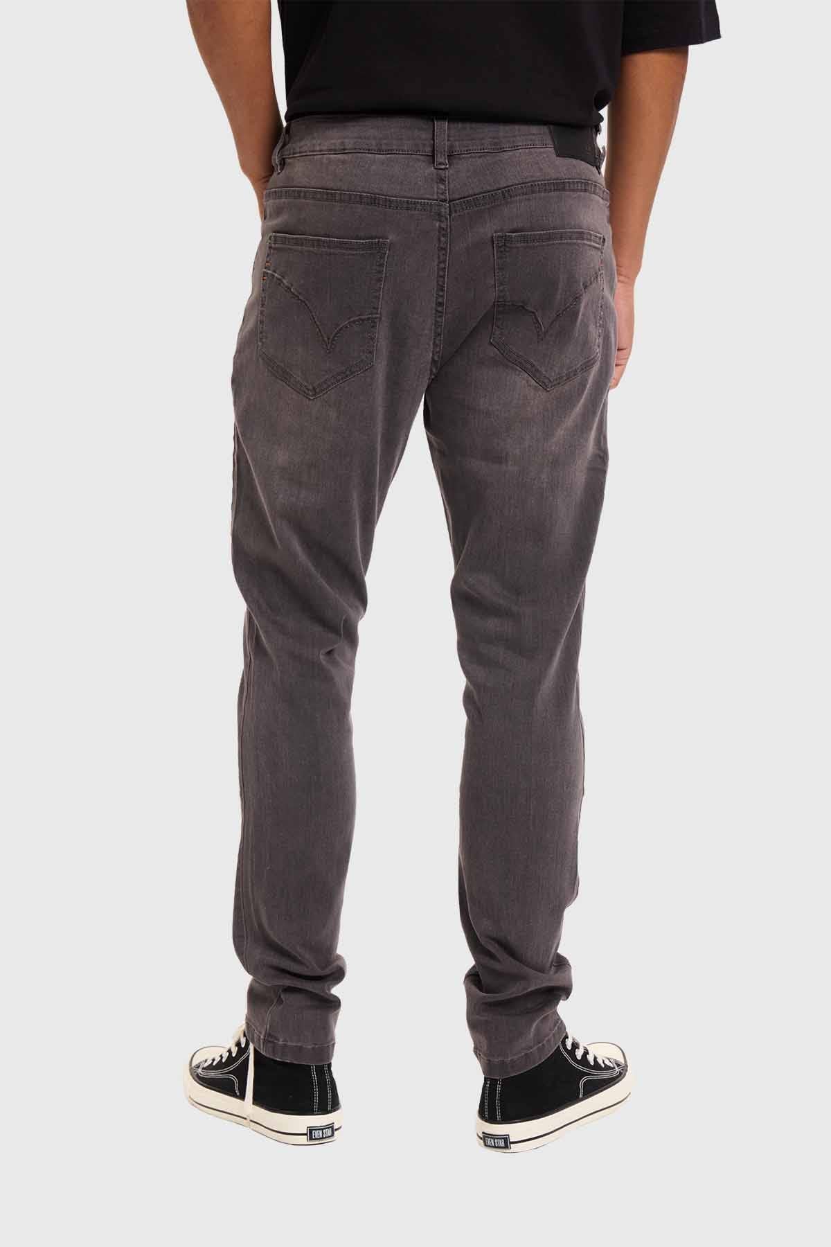 Jeans Hombre Skinny Gris