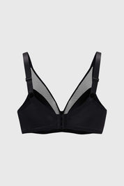 Sostén Mujer Detalle Mesh Negro