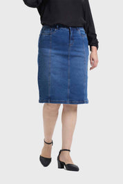 Falda Mujer Denim Azul