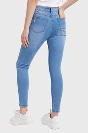 Jeans Mujer Skinny Lia Azul