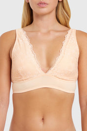 Sostén Mujer Copa Tipo Bralette Damasco
