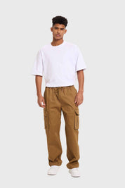 Pantalón Hombre Jogger Cargo Caqui