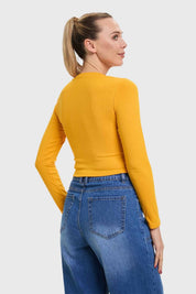 Polera Mujer Mostaza