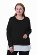 Polera Mujer Con Faldón Marengo