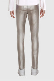 Jeans Mujer Skinny Brillante Champagne