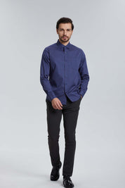 Camisa Hombre Print Azul