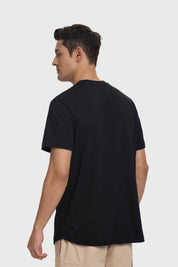 Polera Hombre Long Fit Básica Negro