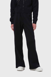 Pantalón Buzo Niña Pierna Ancha Negro