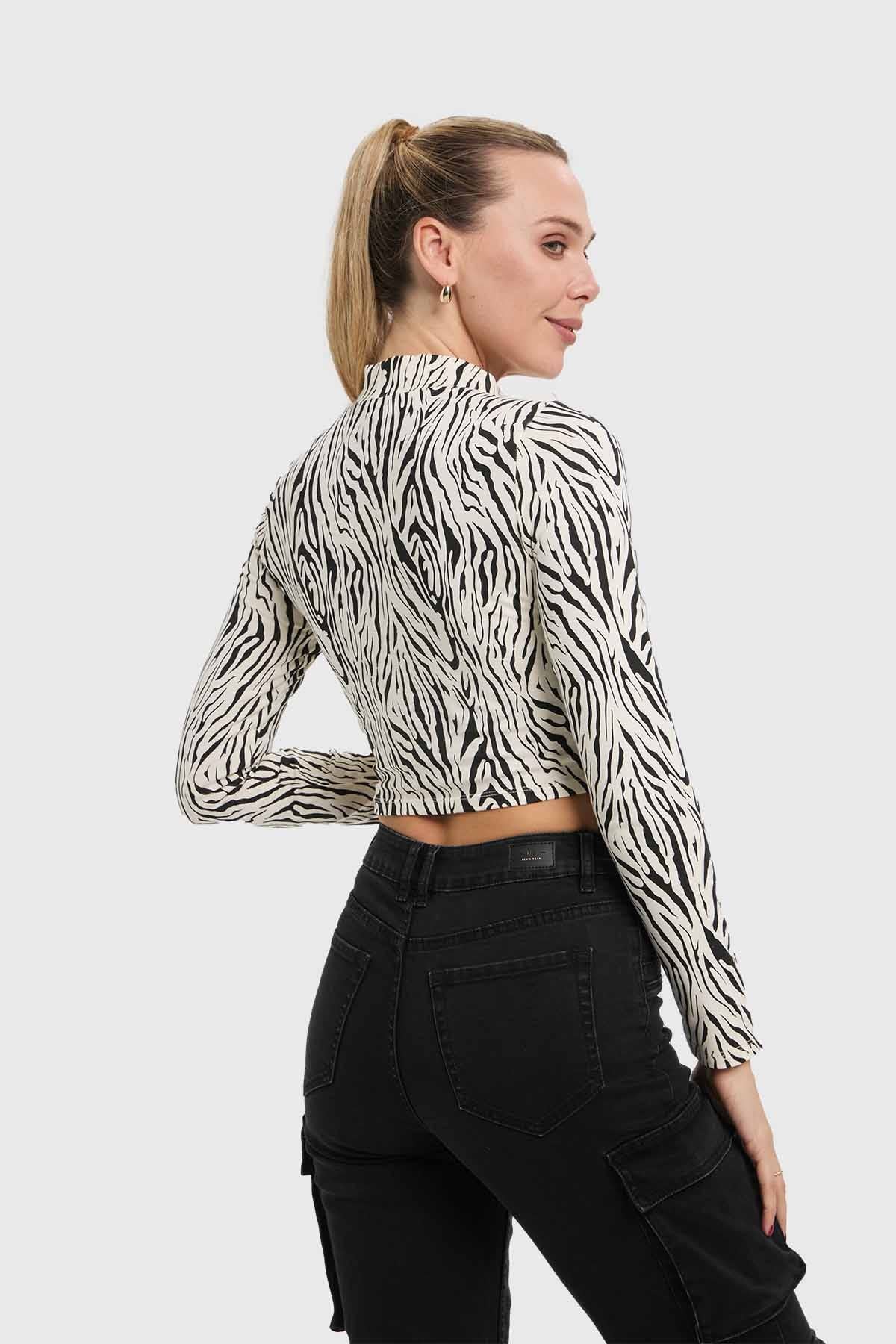 Polera Mujer Print Blanco