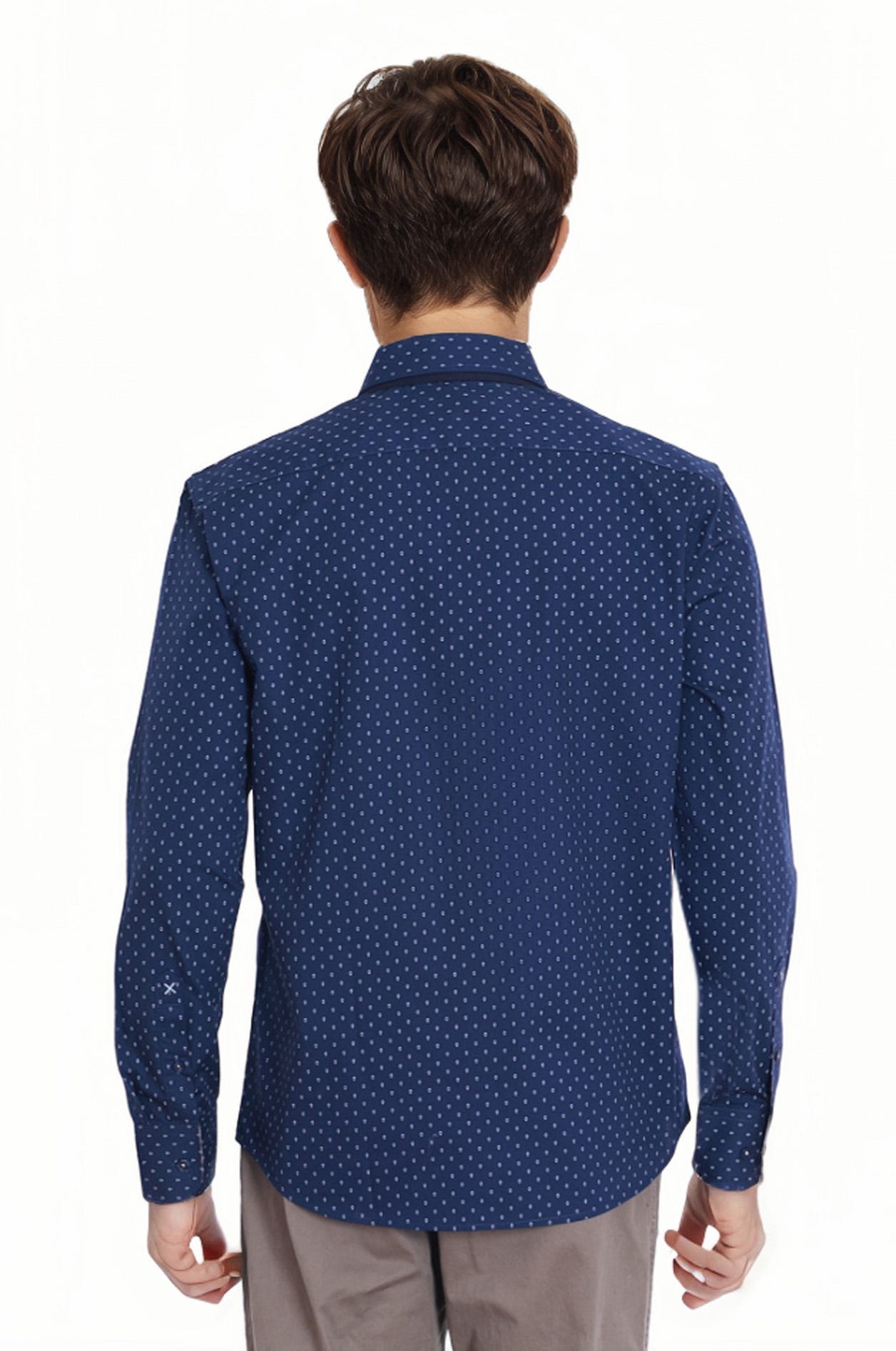 Camisa Hombre Print Azul