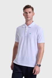 Polera Hombre Piqué Blanco