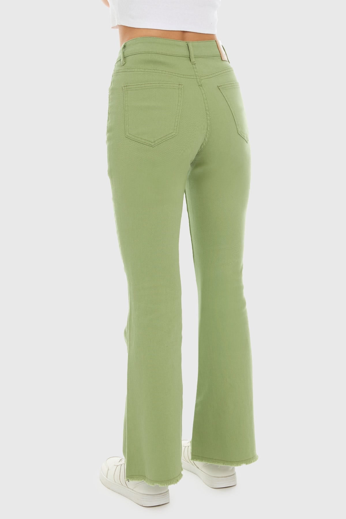 Jeans Mujer Flare Monse Verde