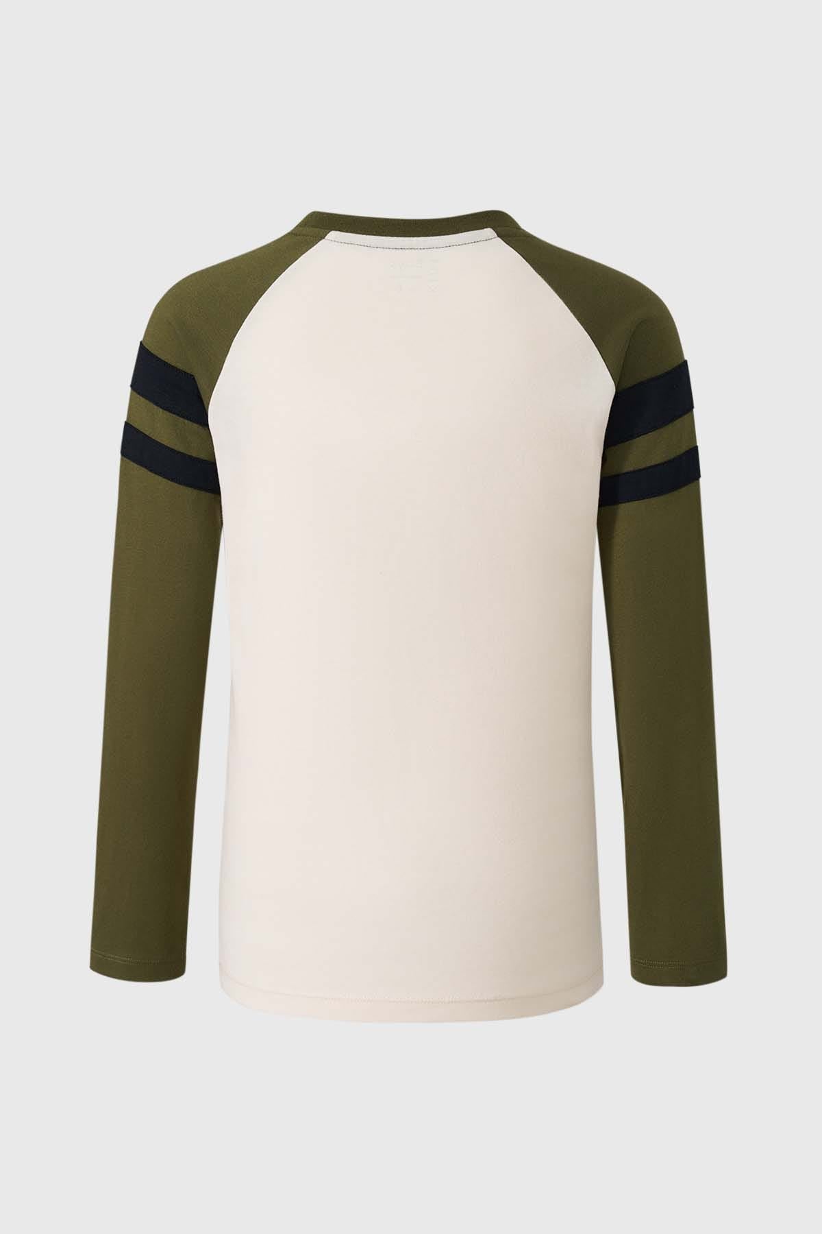 Polera Niño Estampado Crudo